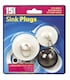 image 4 of Bathroom & Kitchen Rubber Sink Plugs - 3 Pack Fits Most Plugs