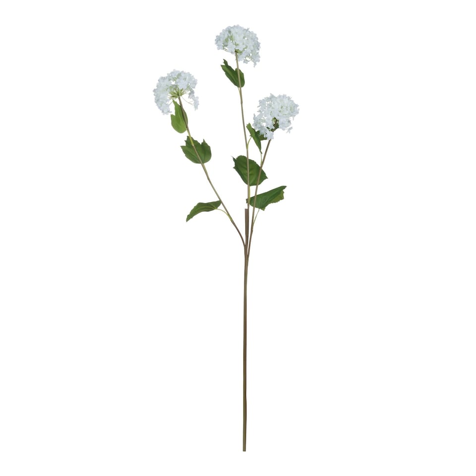Hill Interiors Artificial Viburnum Opulus - White/Green - One Size