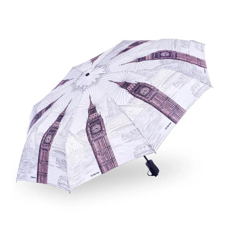 image 1 of Storm King Folding Umbrella Automatic Opening London City Multi