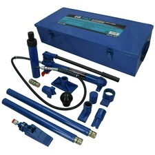 10 Ton Hydraulic Porta Power Jack Pump With Accessories Dent Frame Repair