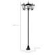 image 10 of Outsunny Outdoor Garden Solar Light with Base Energy-efficient IP44 Dimmable