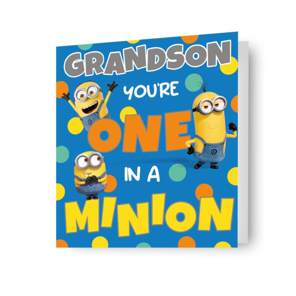 Despicable Me Grandson Birthday Card