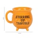 image 3 of Stirring Up Trouble Ceramic Orange Cauldron Mug
