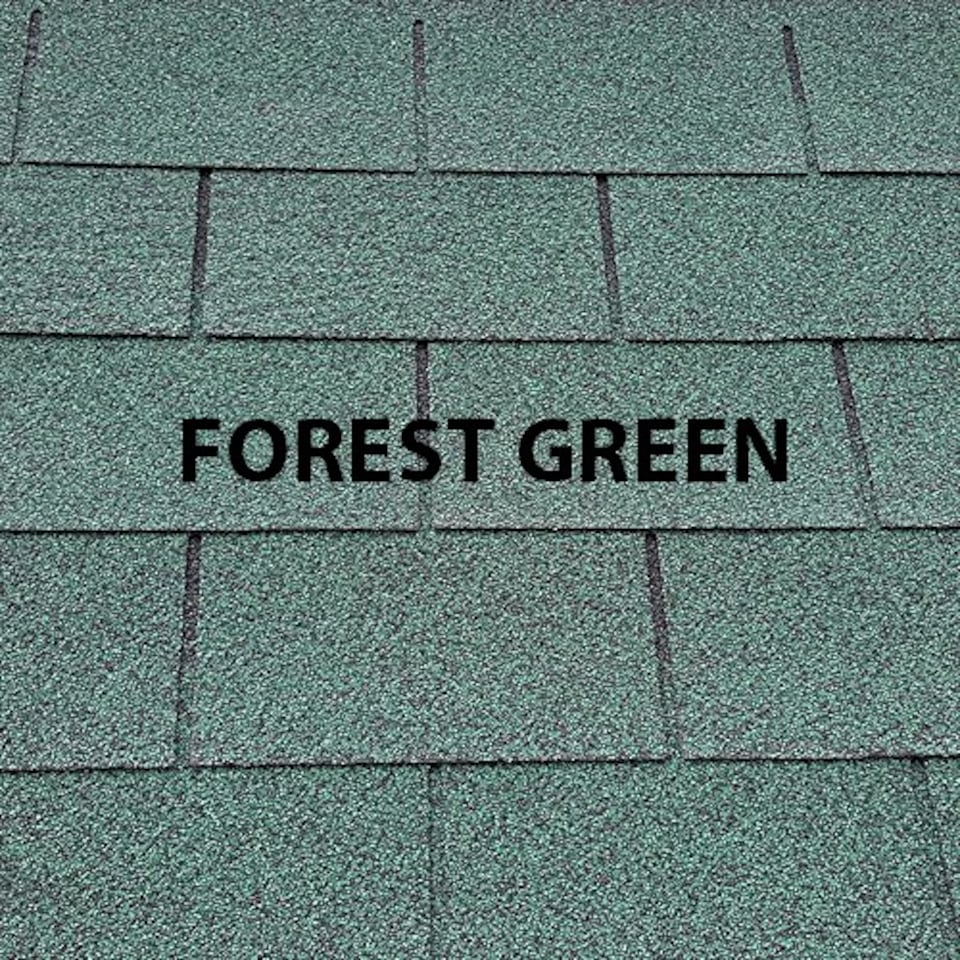 image 1 of Felt Shingle Roof Car Port 2 Post - Wood - L350 x W363 cm - Light Green | Brown