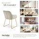 image 7 of Dining Chair Jeane - velvet look, cantilever frame - Set of 4 Cream | Velvet Look Cream/Gold