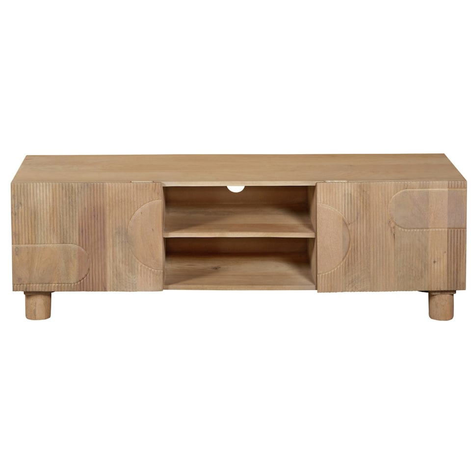image 1 of Ajmer Solid Wood Tv Cabinet Brown