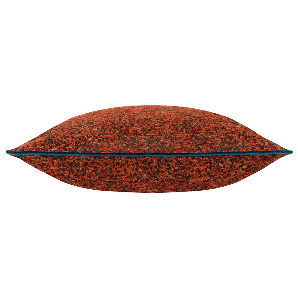 image 1 of Paoletti Galaxy Chenille Piped Cushion, Copper, 50 x 50cm