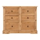 image 3 of Corona 6 Drawer Chest - L49 x W133 x H104.5 cm - Distressed Waxed Pine