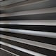 image 3 of JSH Radiator Cover Black Horizontal Slat Wood MDF - Large - 152cm (W) x 81.5cm (H) x 19cm (D) | Black