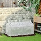 image 7 of Outsunny Greenhouse Plants Foil Tomato Vegetable House W/ 2 Windows White