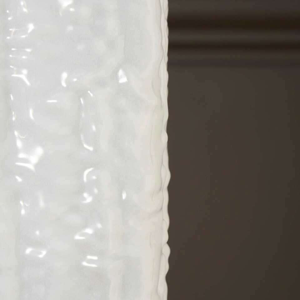image 1 of BHS Bobble Glass Vase, White White | White
