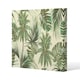 image 1 of Tropical Leaves on Yellow (Canvas Print) 114 x 114 x 4cm