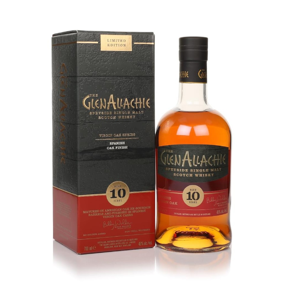 image 1 of GlenAllachie -  Spanish Virgin Oak Finish 10 year old Whisky | Multi | Mahogany | Bursting with chocolate, coffee and heather honey, followed by notes of pepper, ginger and molasses with bannana and sultanas on the finish | 1