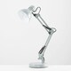 image 3 of ValueLights Monda Gloss Grey Table Lamp and E14 Golfball LED 4W Warm White 3000K Bulb Grey