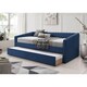 image 1 of Fabric Single Day Bed  in Blue