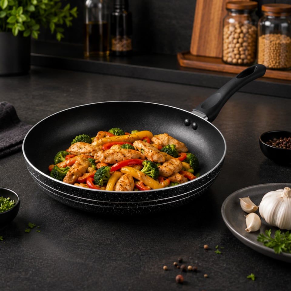image 1 of Royalford 24 CM  Non-Stick Aluminium Frying Pan  for Induction Hob, Skillet Pan