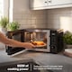 image 5 of Hyundai 900W 23L Black Digital Microwave, Mirror-Effect Glass Door, Stainless Steel Interior HYMW90023DB