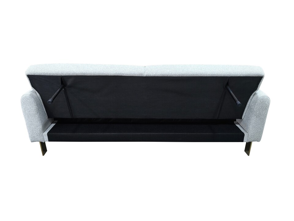 image 1 of Como 2 Seater Sofa Bed in Grey or Silver | Silver | One Size