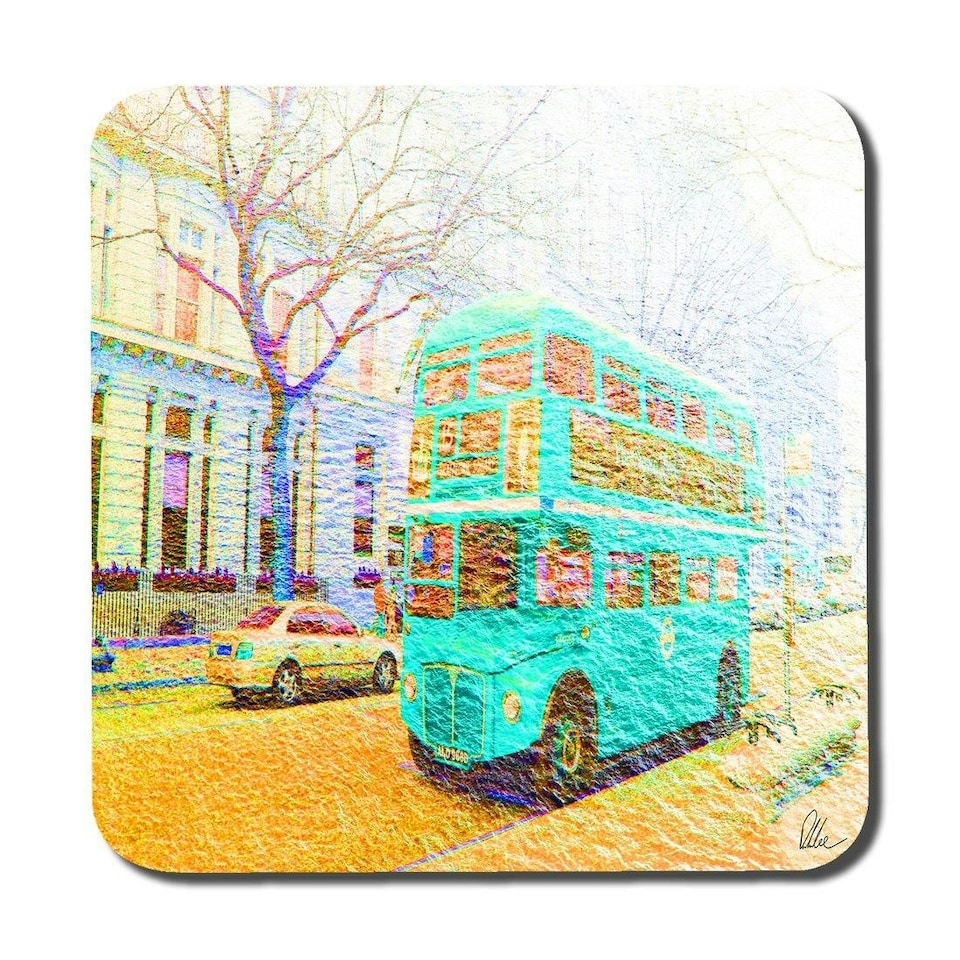 image 1 of london bus green front (Coaster)