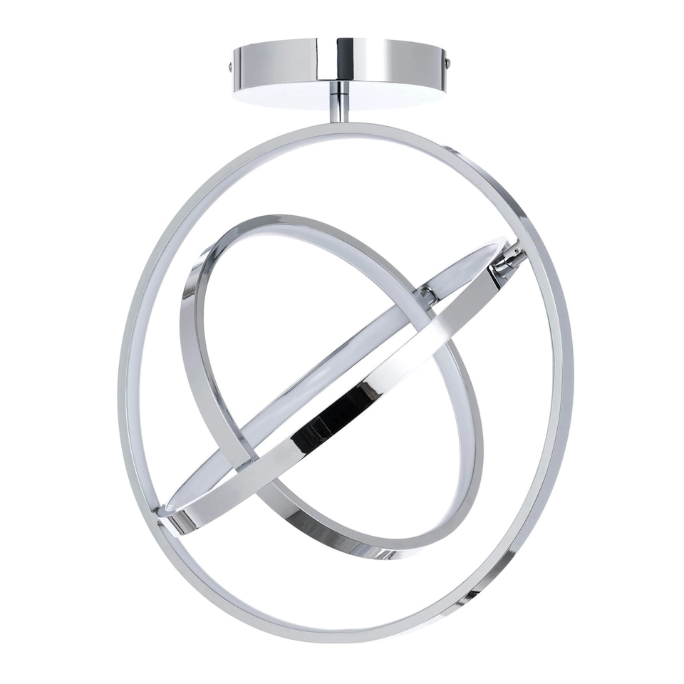 image 1 of BHS Ingel LED Ceiling Light | Silver | Chrome | 1