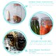 image 2 of Argon Tableware 6x Glass Storage Jars & Heart Labels Set - 1 Litre - 4 Seals Airtight Kitchen Storage Container Preserving Jar
