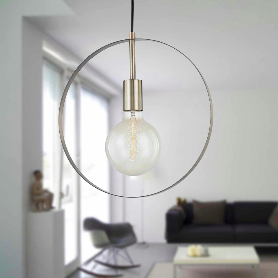 image 1 of First Choice Lighting Hailey Brushed Gold Ceiling Light Gold