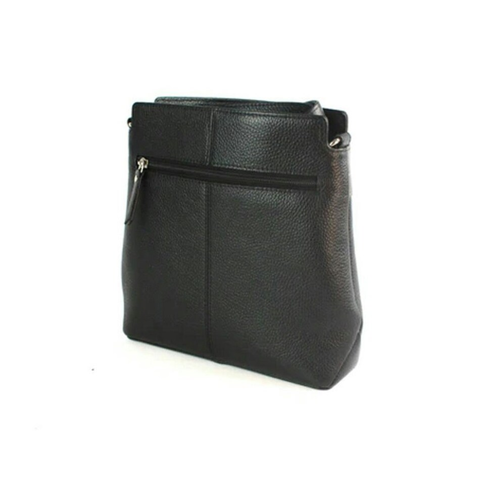 image 1 of Eastern Counties Leather Womens/Ladies Opal Leather Handbag - Black/Dark Grey - One Size | Black