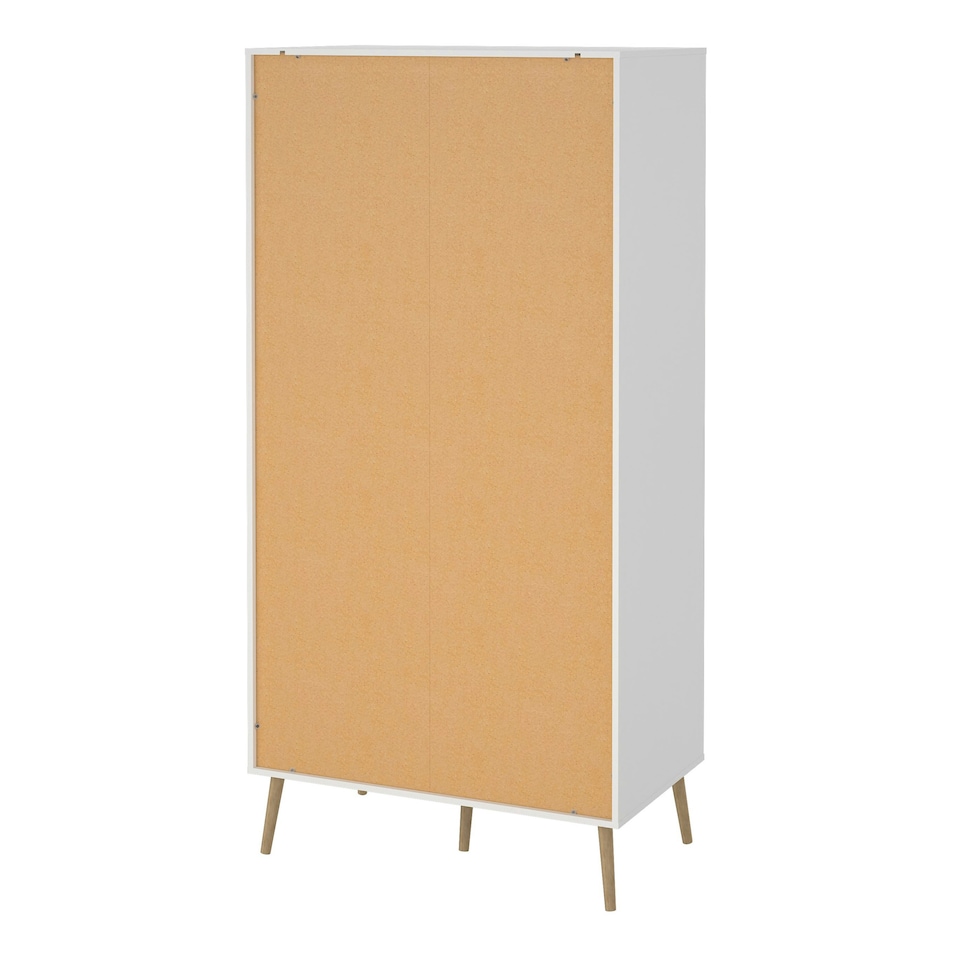 image 1 of Cumbria Wardrobe with 2 Doors + 2 Drawers White