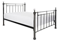3ft Single Black nickel,Traditional Antique Victorian Metal Bed Frame | Black | Black Nickel | Single