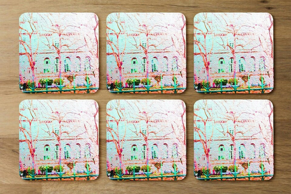 image 1 of Red tree in london  (Coaster)