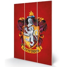 Harry Potter Gryffindor Wood Print - Red - One Size