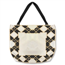 Art Deco Diamond Border Tote bat | Multi