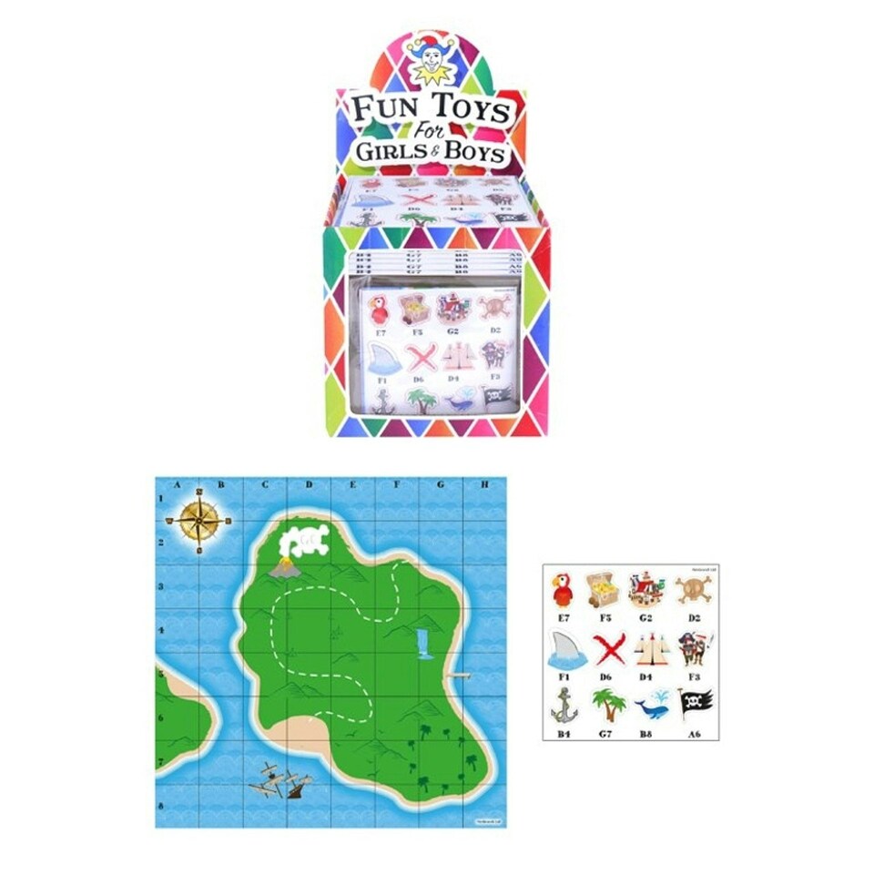 Henbrandt Pirate Treasure Map Game - Multicoloured - One Size