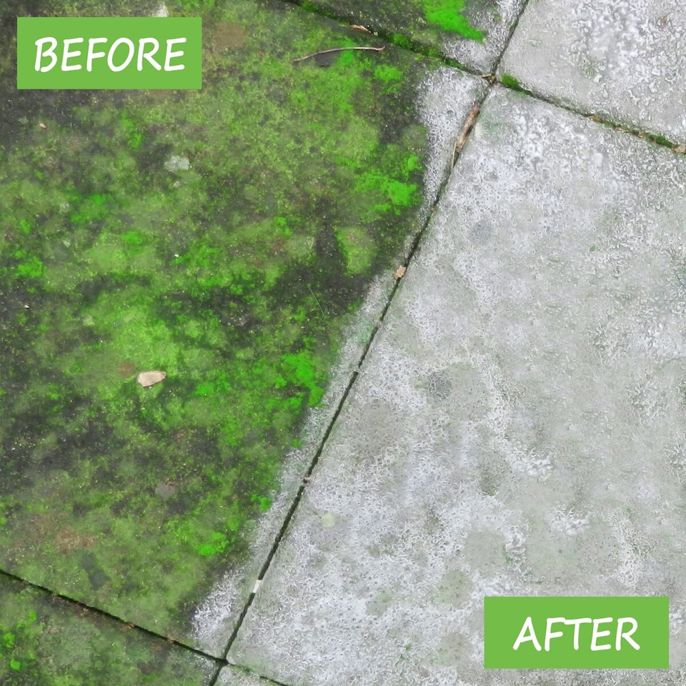 image 1 of Crikey Mikey Algae, Lichen & Mould Treatment, Professional Formula, Paving & Roofs, 10L Top Up