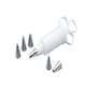 image 1 of KitchenCraft Icing Syringe Plastic 6 Nozzle