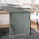 image 1 of OHS Border Trim Piped Matte Velvet Table Runner Decor | Grey | Charcoal