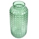 image 4 of 30cm Green Cube Glass Vase | Green | 30