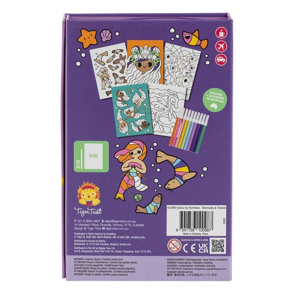 image 1 of Colour By Numbers - Mermaids and Friends