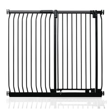 Safetots Extra Tall Elite Safety Gate, 125cm - 134cm, Matt Black, Extra Tall 96.8cm in Height, Pressure Fit Stair Gate, Baby Gate for Doors Hallways and Spaces, Safety Barrier, Easy Installation