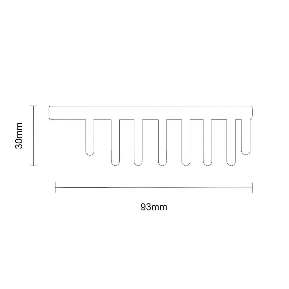 image 1 of Showerdrape Clasico Wall Mounted Stainless Steel Chrome Small Basket