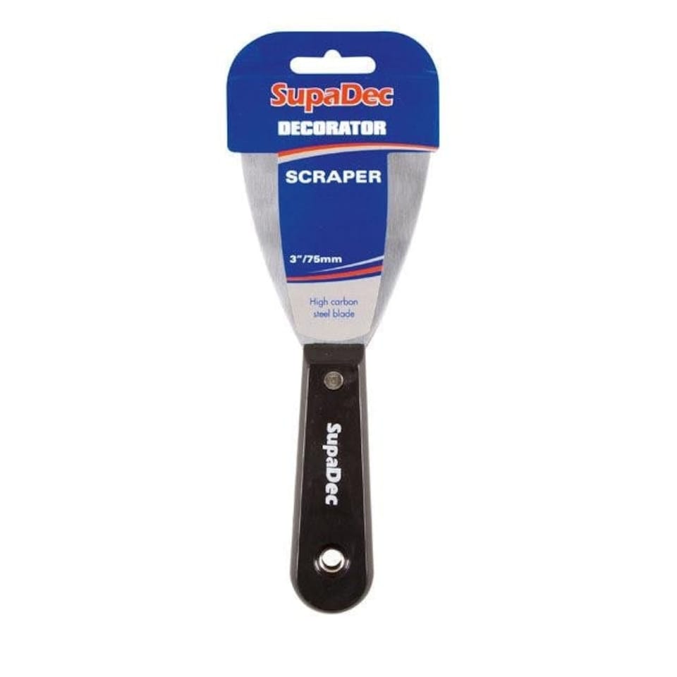 SupaDec Decorator Scraper - Black/Grey - 7.5cm