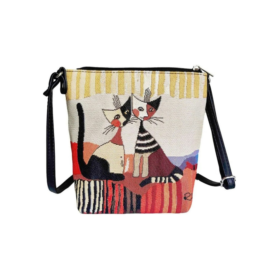 Signare Wachtmeister Cat Women's Sling Crossbody Bag Multi
