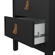 image 10 of Barcelona Bedside Table 2 Drawers in Matt Black
