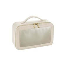Bagbase Boutique Clear Window Travel Pack - Oyster - One Size White