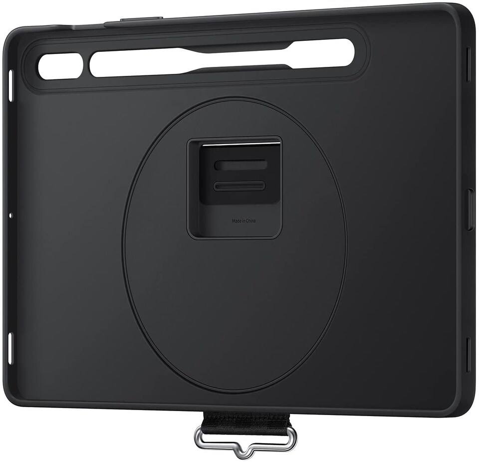 image 1 of Samsung Galaxy Tab S7/S8 Strap Cover Black - EF-GX700CBEGWW
