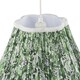 image 4 of Emerald Green and White Floral Victorian Lamp Shade with Embroidery | Green | Emerald Green | 1