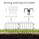 image 5 of Levede 10 Pack Metal Garden Fence Decorative Animal Barrier Outdoor Pet Border | Black