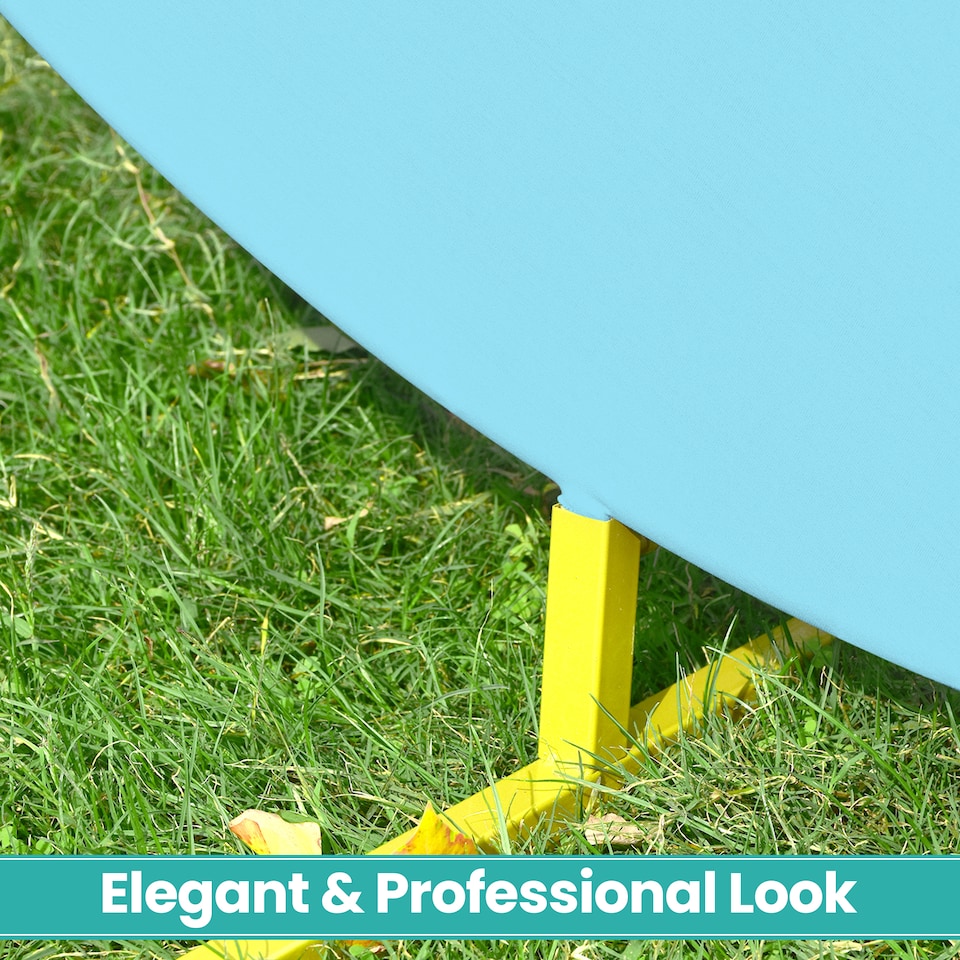 image 1 of 160GSM Baby Blue Round Arch Backdrop Cover - 180cm