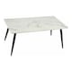 image 1 of Centre Table White Black Marble Metal Melamin MDF Wood 60 x 110 x 45 cm