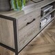 image 6 of TV Unit Media Stand Storage Cabinet Modern Oak Finish Cupboard and Shelf Storage | Grey